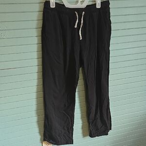 Black Men's Drawstring Lounge Pants